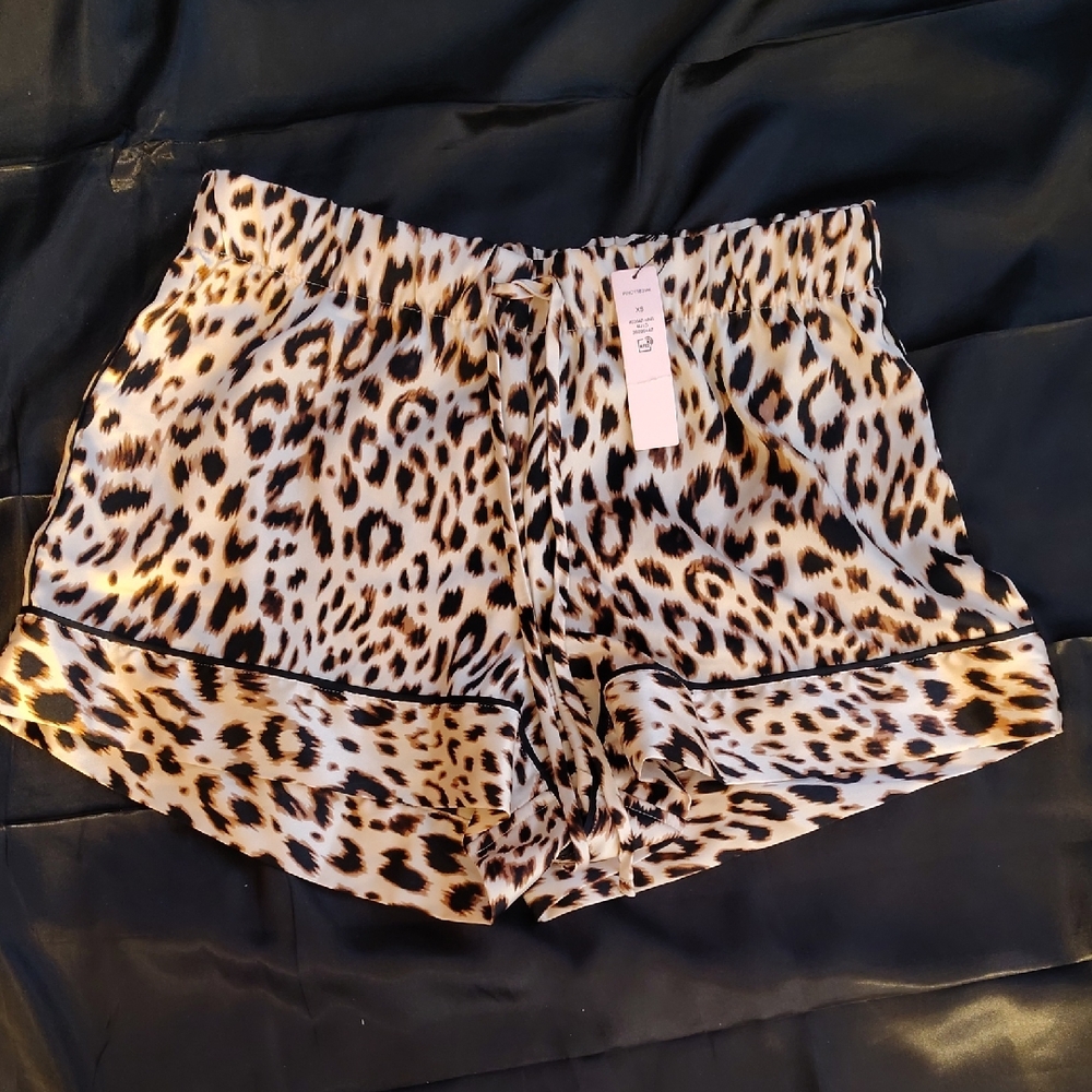 Victoria's Secret Leopard Print Satin Sleep Shorts